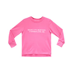 FEELING CUTE GIRLS LONG SLEEVE PINK